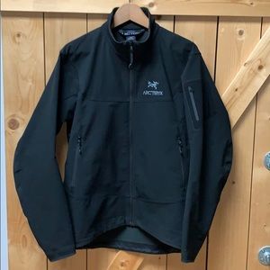 Arcteryx black soft shell jacket